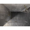 Mexen Lunar-F preklopna lijeva tuš kabina 100 x 90 cm, prozirna, zlatna - 836-100-090-50-00-L