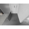 Mexen Kioto Walk-in Shower Wall 100 x 200 cm, Transparent/Frosted 8 mm, Chrome - 800-100-101-01-35