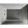 Mexen Kioto Duschwand Walk-in 90 x 200 cm, transparent/Mattglas 8 mm, gold - 800-090-101-50-35