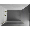 Mexen Kioto Walk-in Shower Screen 100 x 200 cm, Transparent/Frost 8 mm, Gold - 800-100-101-50-35