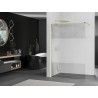 Mexen Kioto Walk-in Shower Screen 100 x 200 cm, Transparent/Frost 8 mm, Gold - 800-100-101-50-35