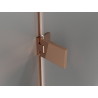 Mexen Lunar-F kokkupandav dušinurk vasak 80 x 80 cm, läbipaistev, roosa kuld- 836-080-080-60-00-L