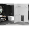 Mexen Kioto+ shower wall with shelf Walk-in 110 x 200 cm, frost, chrome - 800-110-121-01-30