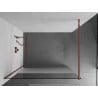 Mexen Kioto Duschwand Walk-in 90 x 200 cm, transparent/gefrostet 8 mm, Roségold - 800-090-101-60-35
