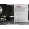 Mexen Kioto Walk-in Shower Screen 100 x 200 cm, Transparent/Frosted 8 mm, Rose Gold - 800-100-101-60-35