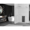Mexen Kioto+ pannello doccia con mensola Walk-in 120 x 200 cm, brina, cromo - 800-120-121-01-30