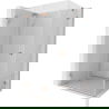 Mexen Lunar-F inklapbare douchecabine links 100 x 80 cm, transparant, geborsteld koper- 836-100-080-65-00-L