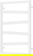 Mexen Zoom termosifone decorativo per bagno 770 x 530 mm, 275 W, bianco - W130-0770-530-00-20