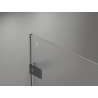 Mexen Lunar-F sklopiva tuš kabina lijeva 100 x 90 cm, prozirna, četkana pištolj siva - 836-100-090-66-00-L