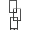 Mexen Grid dekorativer Badezimmerheizkörper 870 x 360 mm, 209 W, Anthrazit - W215-0870-360-00-66