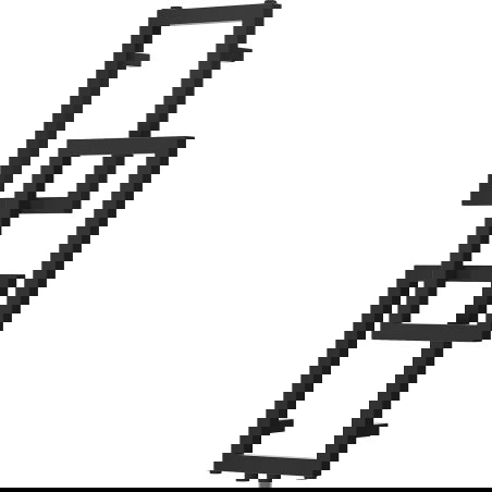Mexen Grid dekorativer Badheizkörper 870 x 360 mm, 209 W, schwarz - W215-0870-360-00-70
