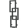 Mexen Grid dekorativer Badezimmerheizkörper 870 x 360 mm, 209 W, Anthrazit - W215-0870-360-00-66