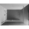 Mexen Kioto+ dušisein riiuliga Walk-in 70 x 200 cm, läbipaistev/matt, kroom - 800-070-121-01-35