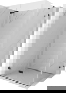 Mexen Lunar-F πτυσσόμενη αριστερή καμπίνα ντους 75 x 70 εκ., διαφανής, μαύρη