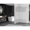 Mexen Kioto Duschwand Walk-in 70 x 200 cm, Transparent/Mattglas 8 mm, Chrom - 800-070-101-01-35