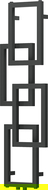 Mexen Grid decorative bathroom radiator 1115 x 360 mm, 279 W, anthracite - W215-1115-360-00-66
