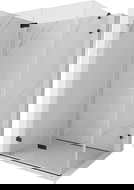 Mexen Lunar-F faltbare Duschkabine links 90 x 80 cm, transparent, schwarz - 836-090-080-70-00-L