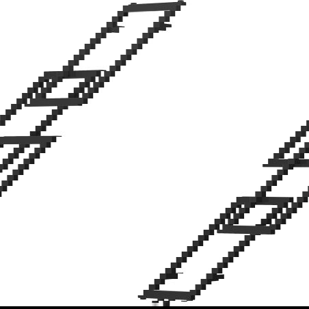 Mexen Grid koristeellinen kylpyhuoneen lämmitin 1115 x 360 mm, 279 W, musta - W215-1115-360-00-70