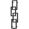 Mexen Grid dekorativer Badheizkörper 1115 x 360 mm, 279 W, schwarz - W215-1115-360-00-70