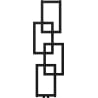 Mexen Grid dekorativer Badheizkörper 1115 x 360 mm, 279 W, schwarz - W215-1115-360-00-70