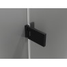 Mexen Lunar-F kokkupandav dušinurk, vasak 95 x 90 cm, läbipaistev, must - 836-095-090-70-00-L