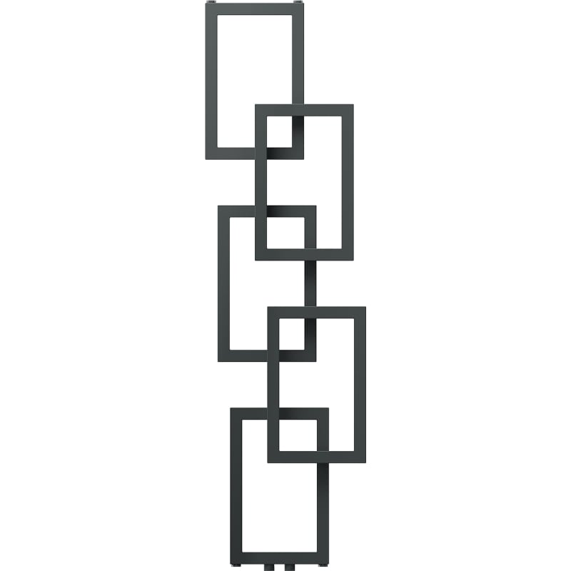 Mexen Grid dekorativ badrumsradiator 1360 x 390 mm, 349 W, antracit - W215-1360-390-00-66