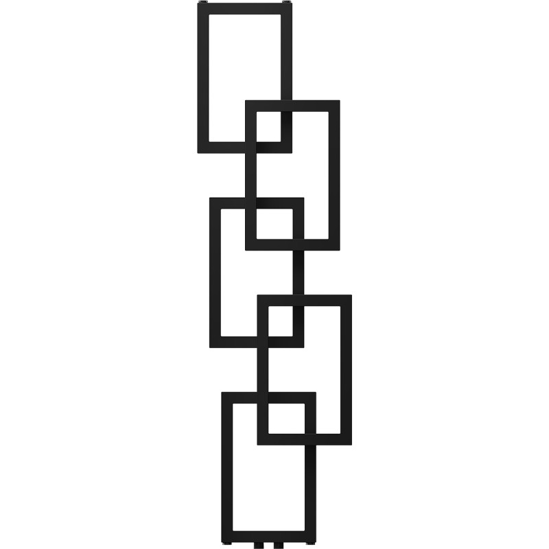 Mexen Grid Dekorativer Badezimmerheizkörper 1360 x 390 mm, 349 W, schwarz - W215-1360-390-00-70