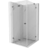 Mexen Lunar-F cabine de douche pliante gauche 80 x 80 cm, transparent, métal armé - 836-080-080-95-00-L