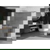 Mexen Kioto+ Duschwand mit Ablage Walk-in 70 x 200 cm, graphit, chrom - 800-070-121-01-40