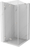 Mexen Lunar-F cabine de douche pliante gauche 85 x 80 cm, transparent, nickel brossé - 836-085-080-97-00-L
