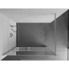 Paroi de douche Mexen Kioto+ avec étagère Walk-in 70 x 200 cm, miroir, chrome - 800-070-121-01-50