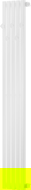 Mexen Flux decoratieve badkamerradiator 1500 x 240 mm, 450 W, wit - W127-1500-240-00-20