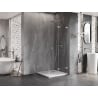 Mexen Lunar-F foldable shower enclosure right 80 x 80 cm, transparent, chrome - 836-080-080-01-00-P