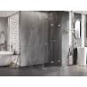 Mexen Lunar-F Duschkabine klappbar rechts 80 x 80 cm, transparent, chrom - 836-080-080-01-00-P