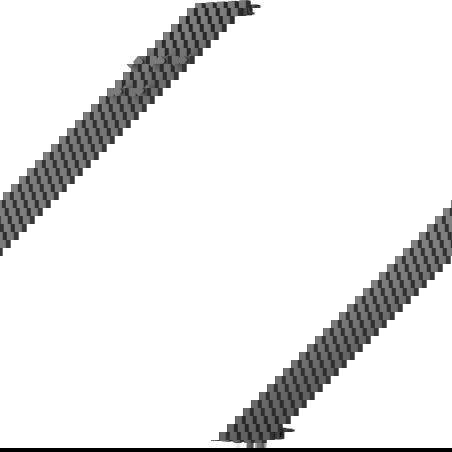 Mexen Flux dekoratīvs vannas istabas radiators 1500 x 240 mm, 450 W, antracīts - W127-1500-240-00-66