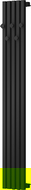 Mexen Flux radiateur de salle de bain décoratif 1500 x 240 mm, 450 W, noir - W127-1500-240-00-70