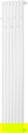 Mexen Flux decoratieve badkamer radiator 1500 x 340 mm, 630 W, wit - W127-1500-360-00-20