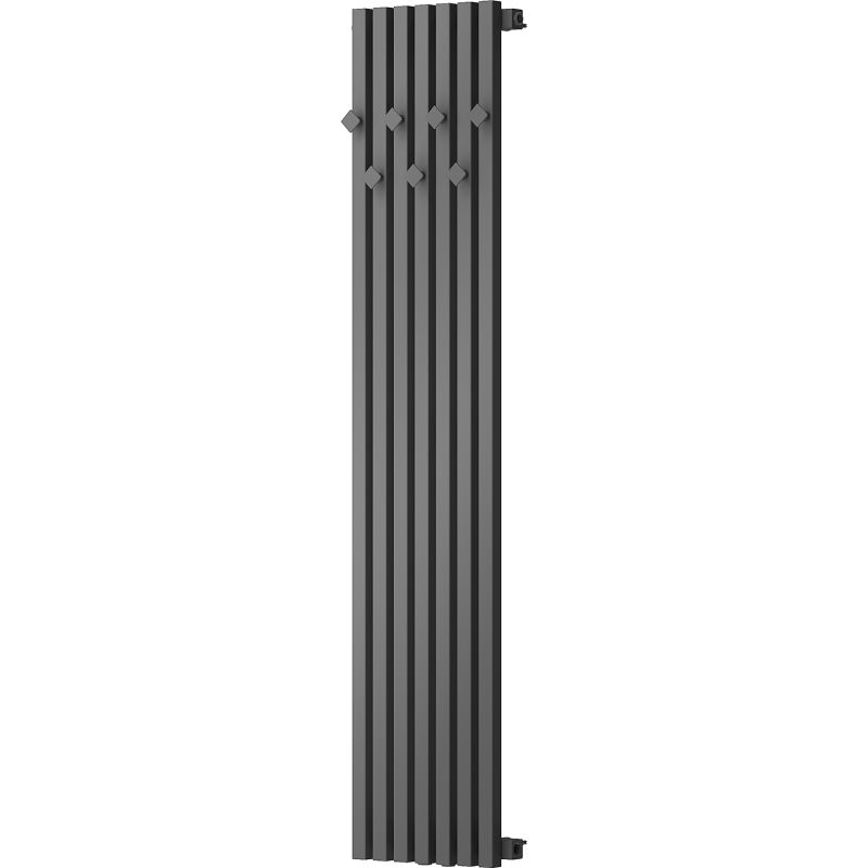 Mexen Flux dekorativ badrumsradiator 1500 x 340 mm, 630 W, antracit - W127-1500-360-00-66