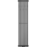 Mexen Flux dekorativni kupaonski radijator 1500 x 340 mm, 630 W, antracit - W127-1500-360-00-66