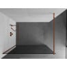 Mexen Kioto paroi de douche Walk-in 80 x 200 cm, graphite 8 mm, or rose - 800-080-101-60-40