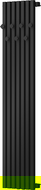 Mexen Flux decoratieve badkamerverwarming 1500 x 340 mm, 630 W, zwart - W127-1500-360-00-70