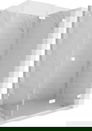 Mexen Lunar-F cabina doccia pieghevole destra 90 x 80 cm, trasparente, bianca - 836-090-080-20-00-P