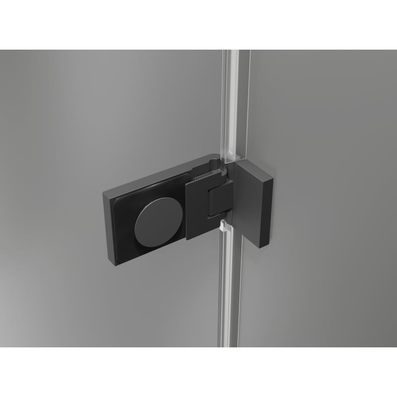 Mexen Lunar-F Duo vouwde douchecabine 95 x 75 cm, transparant, geweer metaalkleur - 836-095L-075P-95-00