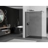 Mexen Kioto douchescherm Walk-in 90 x 200 cm, grafiet 8 mm, zwart - 800-090-101-70-40