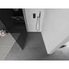 Mexen Kioto douchescherm Walk-in 90 x 200 cm, grafiet 8 mm, zwart - 800-090-101-70-40