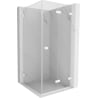 Mexen Lunar-F cabine de douche pliante droite 100 x 100 cm, transparent, blanche - 836-100-100-20-00-P
