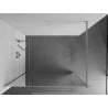 Mexen Kioto Walk-in Shower Screen 100 x 200 cm, Mirror 8 mm, Chrome - 800-100-101-01-50