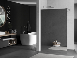 Mexen Kioto Walk-in-suihkuseinä 120 x 200 cm, peili 8 mm, kromi - 800-120-101-01-50