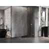 Mexen Lunar-F Duschkabine faltbar rechts 100 x 90 cm, transparent, gold - 836-100-090-50-00-P