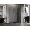 Mexen Lunar-F kokkupandav dušinurk parem 100 x 90 cm, läbipaistev, kuldne - 836-100-090-50-00-P